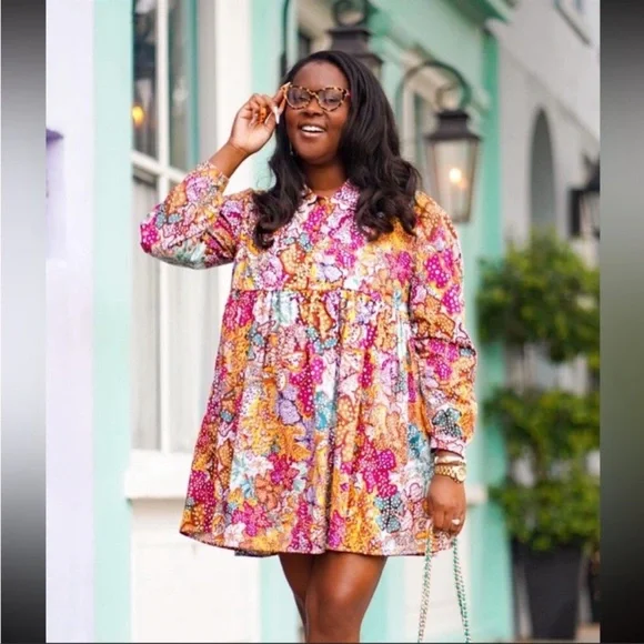 Kika Vargas X Target Multicolored Floral Mini Dress - Picture 3 of 9